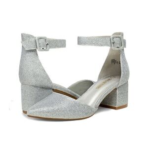 Silver Strappy Prom Shoes